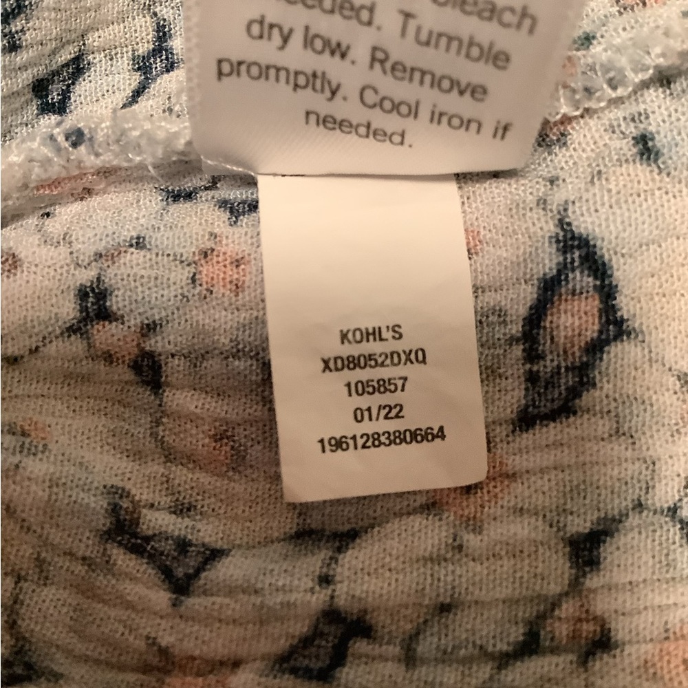 Sonoma Light Blue Floral Maxi Dress with Tassel Tie - Picture 4 of 8